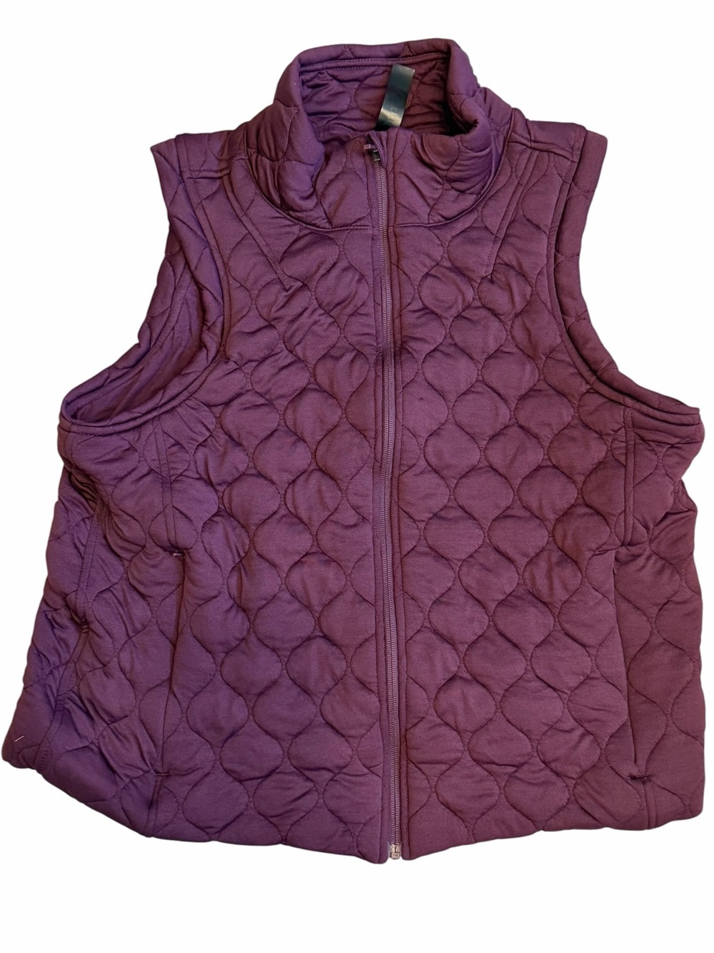 Kirkland Signature Quilted Vest Purple Full Zip XL